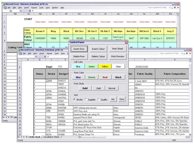 Dewhirst Order Book Application